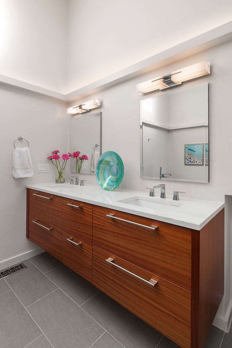 New Vanity, Medicine Cabinets and Lighting-Master Bathroom Renovation