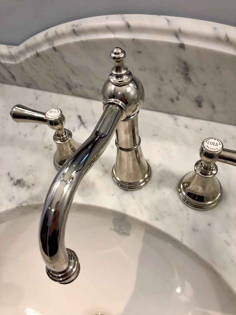 Polished Nickel Faucet Detail