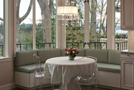 Banquette Installed at Window