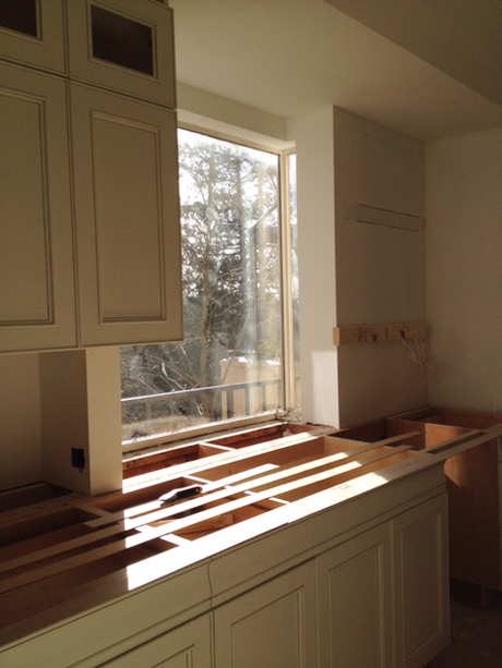 Installing the Sink Cabinets